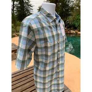 Tommy Bahama Plaid Camp Shirt "Mai Tai" - Medium NEW $115